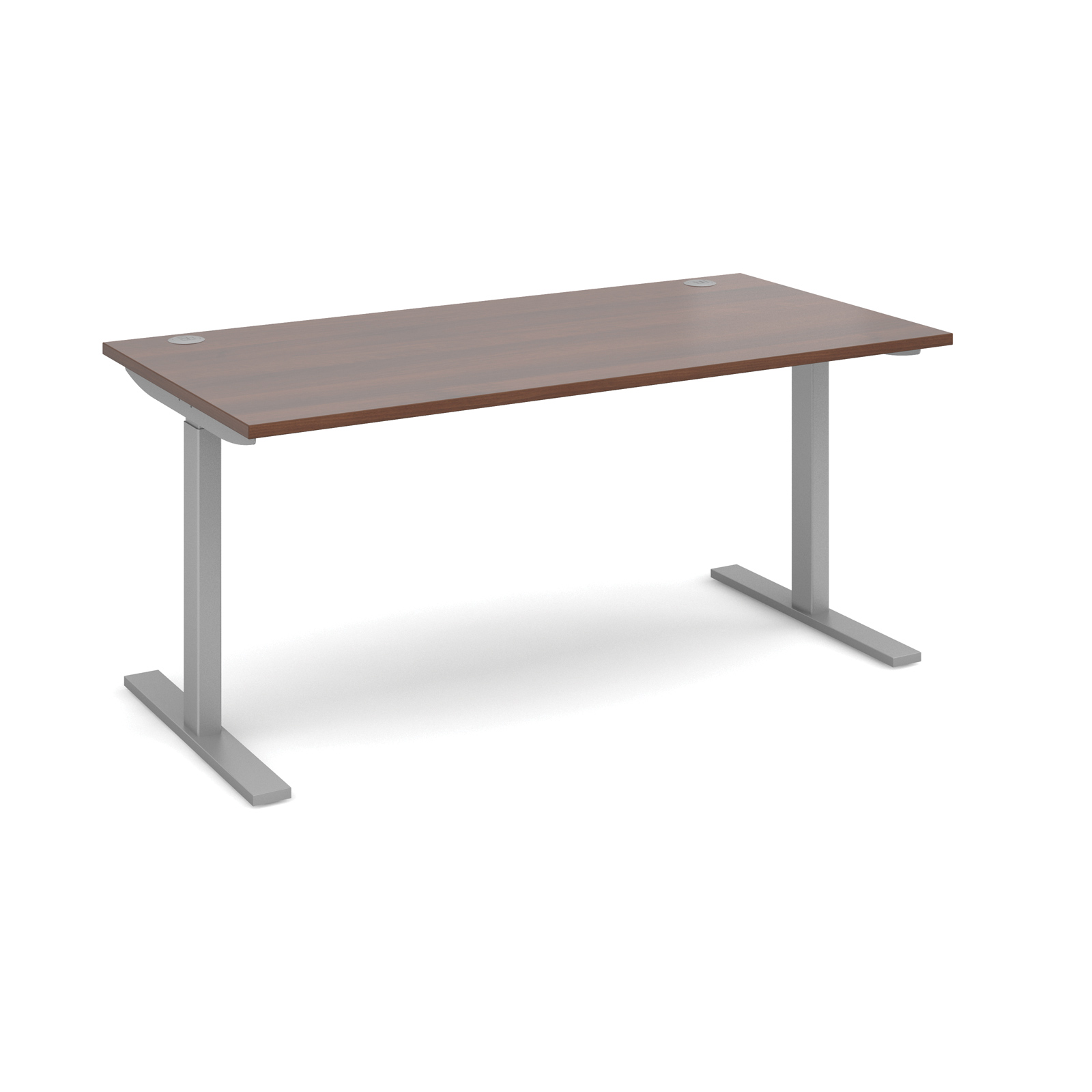 Electric Height Adjustment Desk Walnut Electric Height