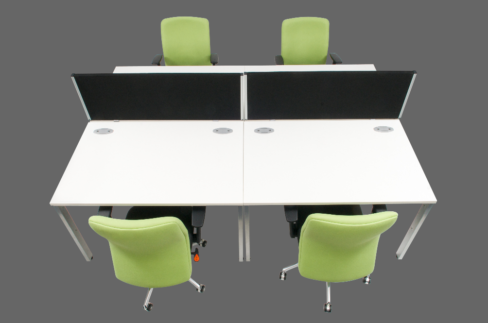 Silver trim desk top screens