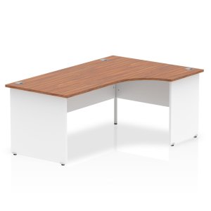 Panel leg desk Crescent right hand 2 Tone