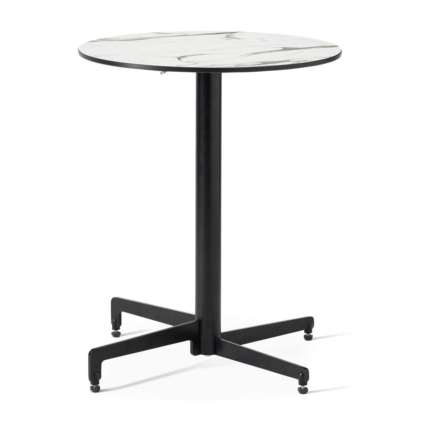 Folding cafe table round
