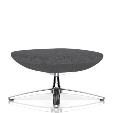 Etta Dark Grey Cashmere Footstool